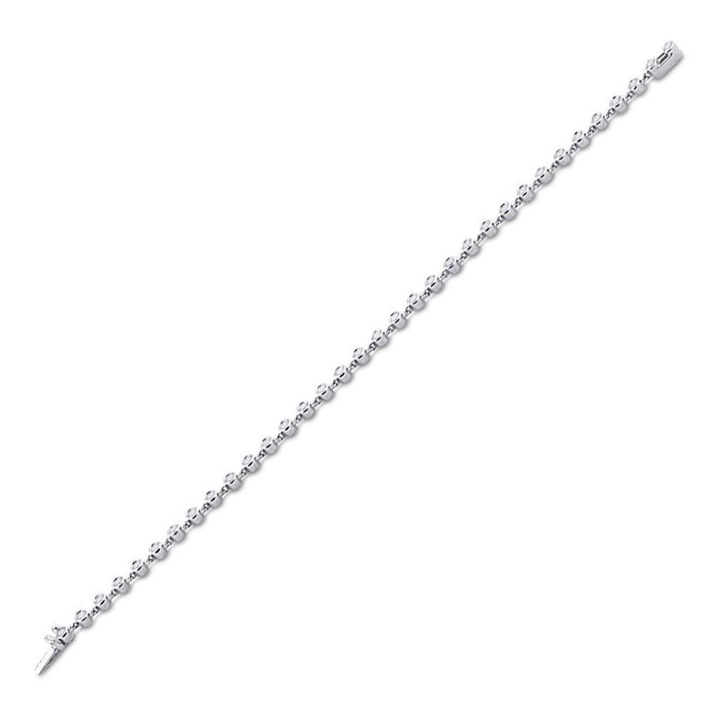 14kt White Gold Sparkling Round Diamond Tennis Bracelet - 1 - 3/4 Cttw - Splendid Jewellery