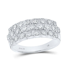Load image into Gallery viewer, 14kt White Gold Triple Sparkle Diamond Anniversary Band - Splendid Jewellery