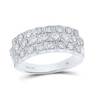 14kt White Gold Triple Sparkle Diamond Anniversary Band - Splendid Jewellery