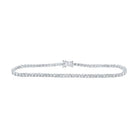 14kt White Gold Women's Round Diamond Single Row Tennis Bracelet - Captivating Brilliance - Splendid Jewellery