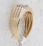 14kt Yellow Gold Baguette Diamond Square Men's Ring - 3/4 Cttw - Splendid Jewellery