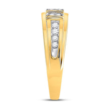 Load image into Gallery viewer, 14kt Yellow Gold Diamond Halo His and Hers Wedding Set - A Harmonious Union of Elegance and Brilliance - Splendid Jewellery