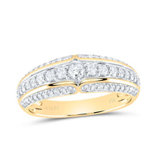 Load image into Gallery viewer, 14kt Yellow Gold His Hers Round Diamond Halo Matching Wedding Set 2 - 1/3 Cttw | Eternal Love Collection - Splendid Jewellery