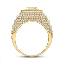 Load image into Gallery viewer, 14kt Yellow Gold Men's Baguette Diamond Square Statement Ring - 2 - 1/4 Cttw | Splendid Jewellery - Splendid Jewellery