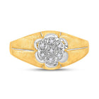 14kt Yellow Gold Men's Diamond Cluster Matte Ring - Sublime Jewel - Splendid Jewellery