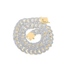 Load image into Gallery viewer, 14kt Yellow Gold Men's Diamond Cuban Link Bracelet - 2 - 1/3 Cttw - Splendid Jewellery