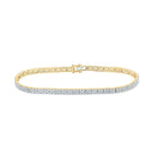 14kt Yellow Gold Men's Diamond Link Bracelet - 4 - 1/3 Cttw - Splendid Jewellery