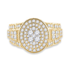 Load image into Gallery viewer, 14kt Yellow Gold Men's Oval Diamond Ring - 2 - 3/4 Carat Total Weight - Splendid Jewellery