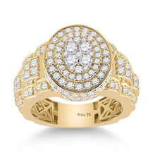 Load image into Gallery viewer, 14kt Yellow Gold Men's Oval Diamond Ring - 2 - 3/4 Carat Total Weight - Splendid Jewellery