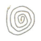 14kt Yellow Gold Men's Round Diamond 24 - inch Link Chain Necklace - 11 Cttw | Luxe Jewellery - Splendid Jewellery