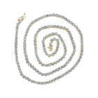 14kt Yellow Gold Men's Round Diamond 24 - inch Link Chain Necklace - 11 Cttw | Luxe Jewellery - Splendid Jewellery