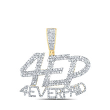 Load image into Gallery viewer, 14kt Yellow Gold Men's Round Diamond 4 EVER PAID Charm Pendant - Captivating Brilliance - Splendid Jewellery
