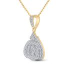 14kt Yellow Gold Mens Round Diamond Allah Islam Charm Pendant - Captivating Divine Brilliance - Splendid Jewellery