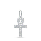 14kt Yellow Gold Men's Round Diamond Ankh Charm Pendant - A Dazzling Symbol of Style and Elegance - Splendid Jewellery