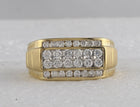 14kt Yellow Gold Men's Round Diamond Band Ring - 1 - 1/2 Cttw | Splendid Jewellery - Splendid Jewellery