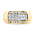 14kt Yellow Gold Men's Round Diamond Band Ring - 1 - 1/2 Cttw | Splendid Jewellery - Splendid Jewellery