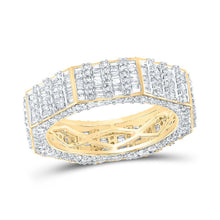 Load image into Gallery viewer, 14kt Yellow Gold Men's Round Diamond Band Ring - 2 - 5/8 Cttw - Splendid Jewellery