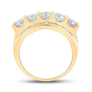 14kt Yellow Gold Men's Round Diamond Band Ring - 4 Cttw | Splendid Jewellery - Splendid Jewellery