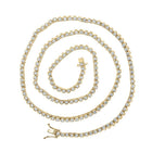 14kt Yellow Gold Men's Round Diamond Tennis Chain Necklace - 5 Cttw | Splendid Jewellery - Splendid Jewellery