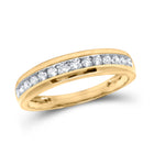 14kt Yellow Gold Radiant Love Diamond Wedding Set - Second Side View