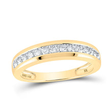 Load image into Gallery viewer, 14kt Yellow Gold Radiant Love Diamond Wedding Set - Side View
