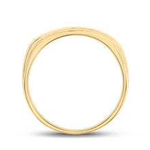 Load image into Gallery viewer, 14kt Yellow Gold Triple Row Diamond Band Ring - 1/2 Cttw - Splendid Jewellery