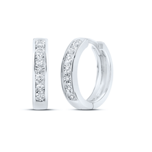 Load image into Gallery viewer, Sterling Silver Gift - Ready Diamond Earrings with Fine Detail - Splendid Jewellery