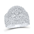 3 Carat Diamond Cluster Ring in 10kt White Gold | Splendid Jewellery - Splendid Jewellery