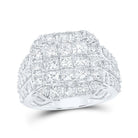 3 Carat Princess Diamond Square Ring in 10kt White Gold - Exquisite Elegance - Splendid Jewellery