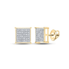 Load image into Gallery viewer, Diamond Earrings in 14K Yellow Gold with Natural Sparkle - Splendid Jewellery