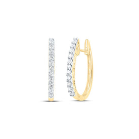 14K Yellow Gold Gift - Ready Diamond Earrings Gift Edition - Splendid Jewellery