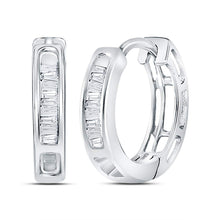 Load image into Gallery viewer, Diamond Hoop Earrings with Natural Sparkle Gift Edition - Splendid Jewellery