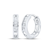 Load image into Gallery viewer, Diamond Hoop Earrings with Natural Sparkle Gift Edition - Splendid Jewellery