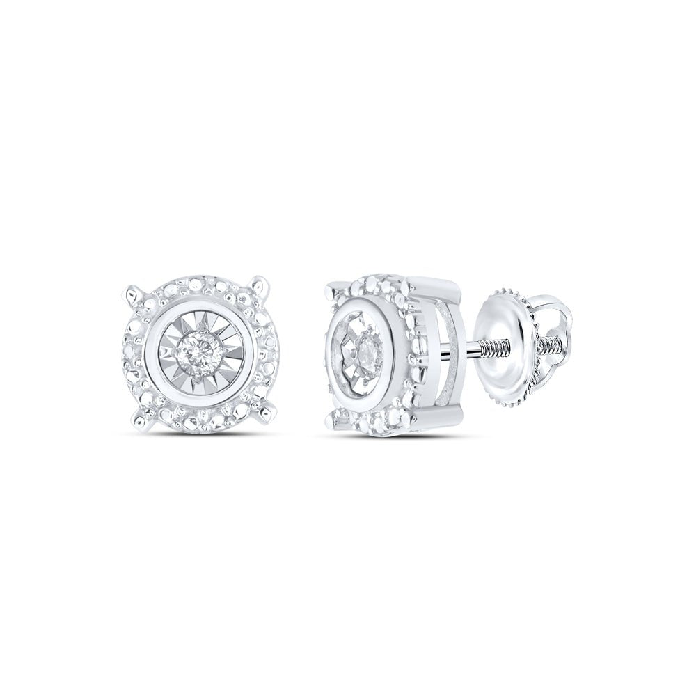 Round Diamond Stud Earrings 1/20 Cttw - Splendid Jewellery