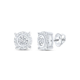 Round Diamond Stud Earrings 1/20 Cttw - Splendid Jewellery