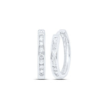 Load image into Gallery viewer, Diamond Fine Jewellery Hoop Earrings with Natural Sparkle - Splendid Jewellery