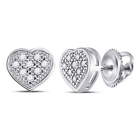 10K White Gold Diamond Earrings for Everyday Wear with Fine Detail - Splendid Jewellery