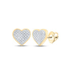 Round Diamond Cluster Earrings 1/4 Cttw - Splendid Jewellery