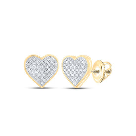 Round Diamond Cluster Earrings 1/4 Cttw - Splendid Jewellery