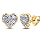 Round Diamond Cluster Earrings 1/4 Cttw - Splendid Jewellery