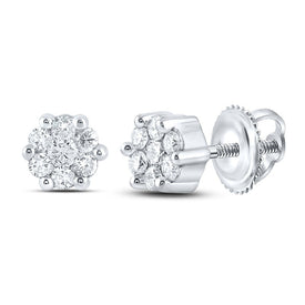Round Diamond Stud Earrings 1/6 Cttw - Splendid Jewellery