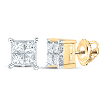 Load image into Gallery viewer, 14K Yellow Gold Luxury Diamond Earrings with Natural Sparkle - Splendid Jewellery
