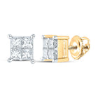 14K Yellow Gold Luxury Diamond Earrings with Natural Sparkle - Splendid Jewellery