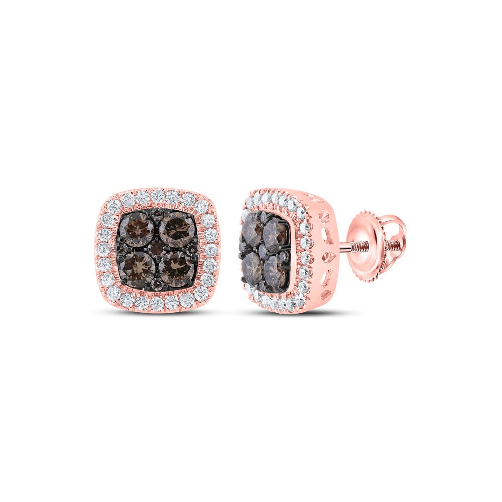 Brown Diamond Fine Jewellery Cluster Earrings - Splendid Jewellery