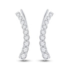Round Diamond Earrings in 10K White Gold Gift Edition - Splendid Jewellery