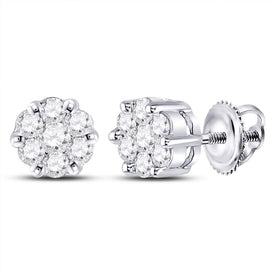 Diamond Cluster Earrings with Natural Sparkle Gift Edition - Splendid Jewellery