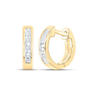 10K Yellow Gold Diamond Earrings 1/20 Cttw - Splendid Jewellery