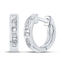 Load image into Gallery viewer, 10K White Gold Round Diamond Earrings Gift Edition - Splendid Jewellery