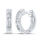 10K White Gold Round Diamond Earrings Gift Edition - Splendid Jewellery
