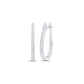 Round Diamond Hoop Earrings 1/2 Cttw Gift Edition - Splendid Jewellery